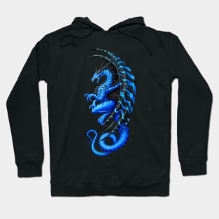 Master Dragon Blue Hoodie